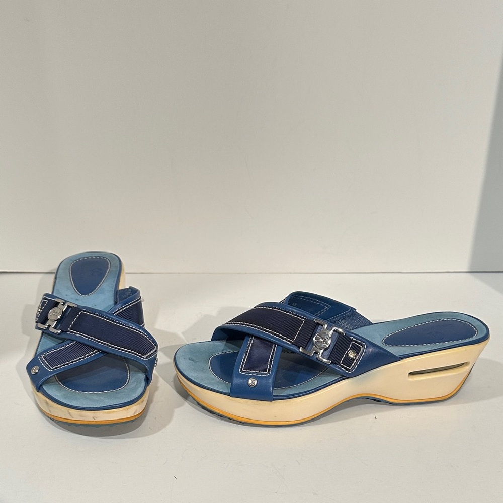 Nike Air Blue Wedge Sandals